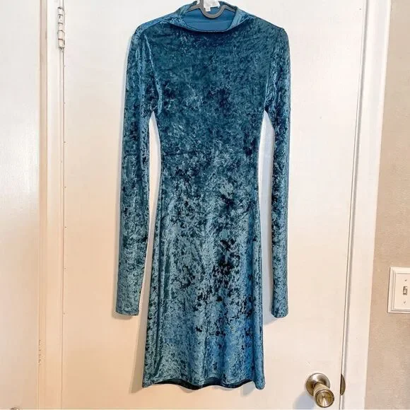 Caroline Constas Victoire Velvet Open Back Mini Dress M